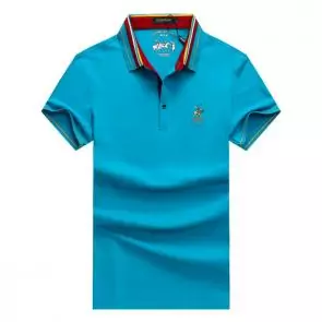 shark hommes t-shirt polo shirt summer lapel cotton polo embroidery sky blue